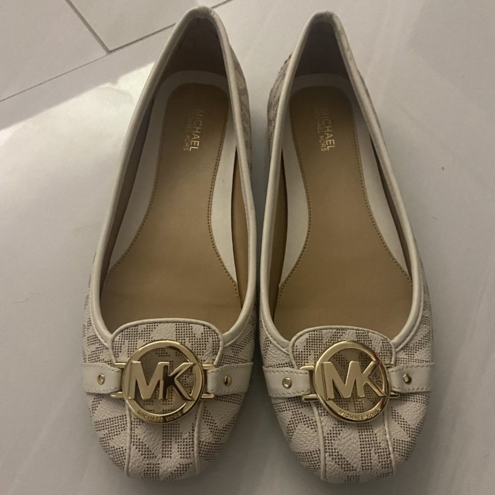 MICHAEL KORS  MK Signature logo Flat loafer Shoes Moccasins size 9